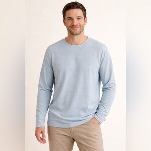 Orvis Men’s Classic Collection Blue Striped Long Sleeve Shirt Size M